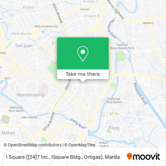 I Square ([24]7 Inc., ISquare Bldg., Ortigas) map