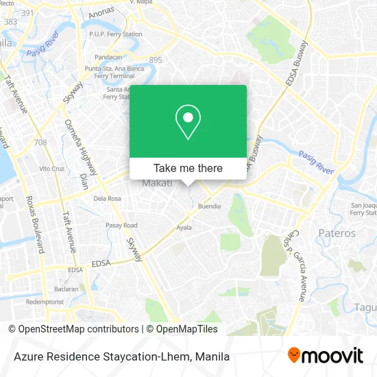 Azure Residence Staycation-Lhem map