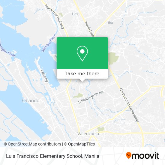 Luis Francisco Elementary School map