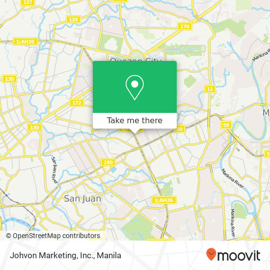 Johvon Marketing, Inc. map