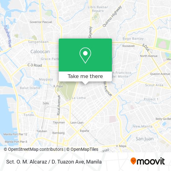 Sct. O. M. Alcaraz / D. Tuazon Ave map