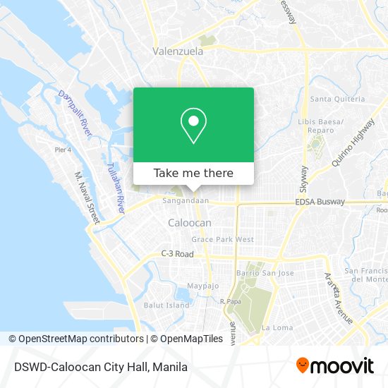 DSWD-Caloocan City Hall map