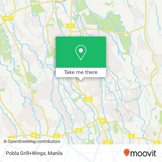 Pobla Grill+Wings map