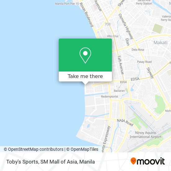 Toby's Sports, SM Mall of Asia map