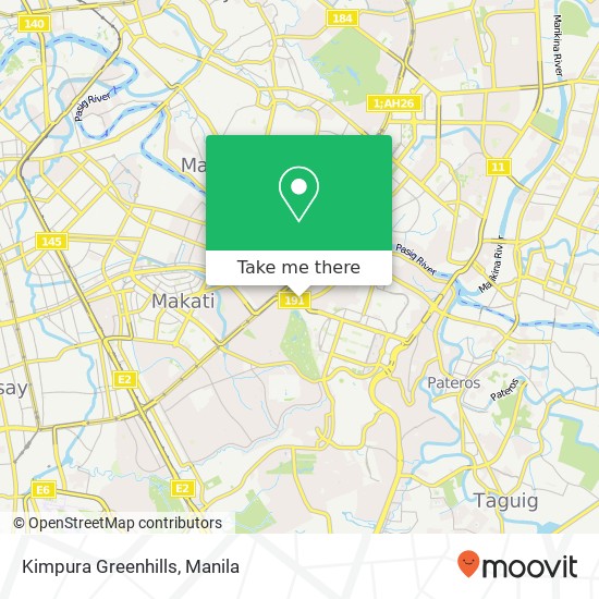 Kimpura Greenhills map
