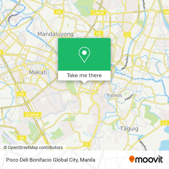 Poco Deli Bonifacio Global City map