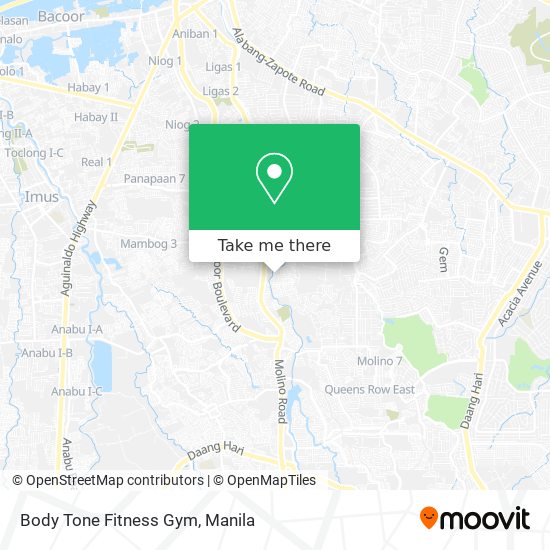 Body Tone Fitness Gym map