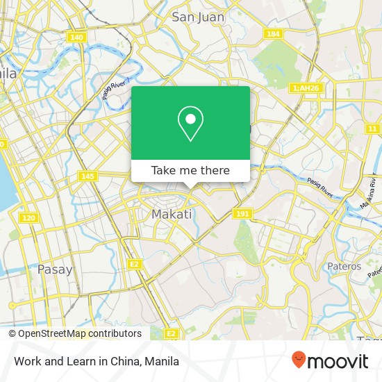 Work and Learn in China map