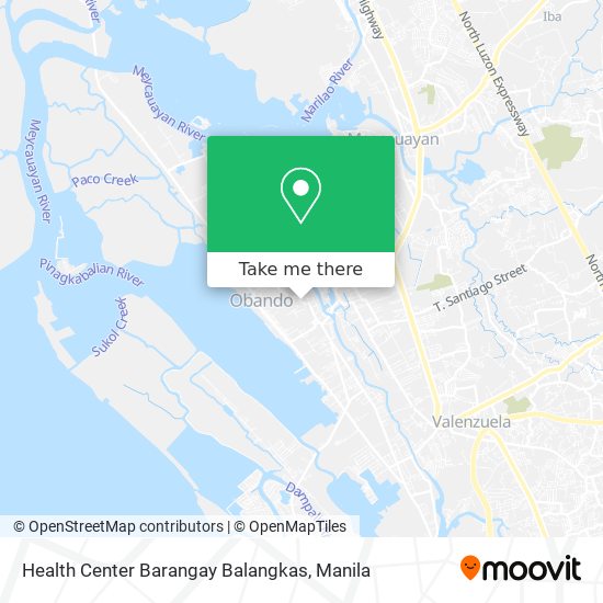 Health Center Barangay Balangkas map