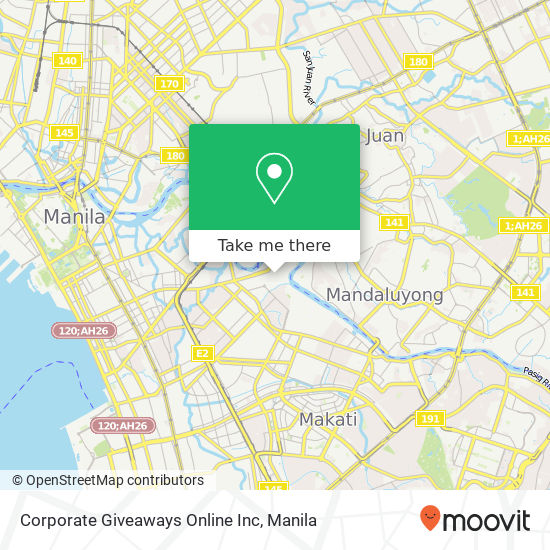 Corporate Giveaways Online Inc map