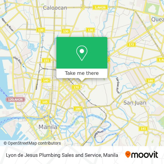 Lyon de Jesus Plumbing Sales and Service map