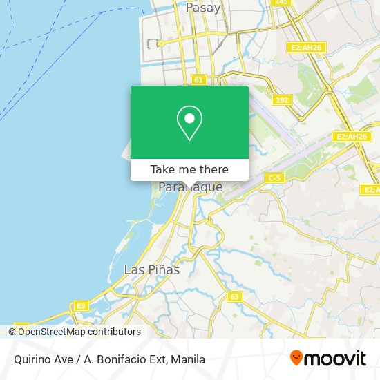 Quirino Ave / A. Bonifacio Ext map