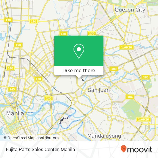 Fujita Parts Sales Center map