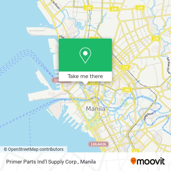 Primer Parts Ind'l Supply Corp. map
