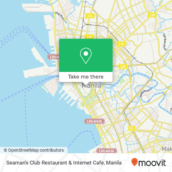 Seaman's Club Restaurant & Internet Cafe map