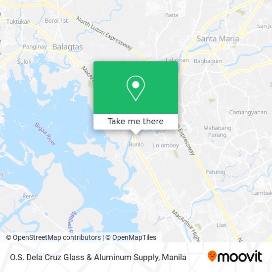 O.S. Dela Cruz Glass & Aluminum Supply map