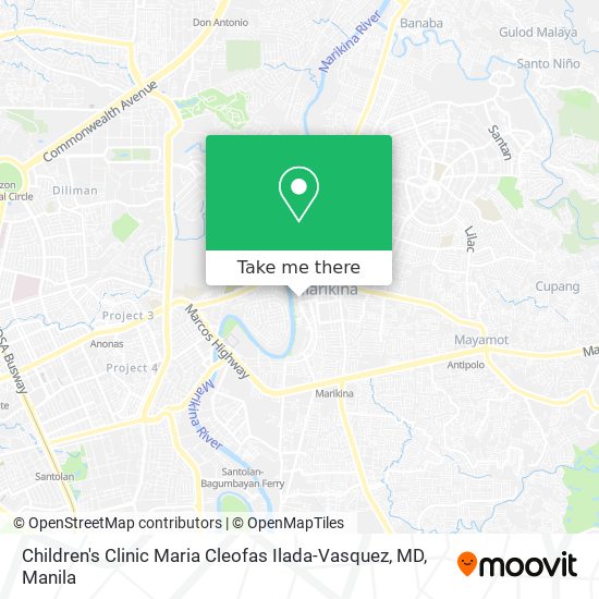 Children's Clinic Maria Cleofas Ilada-Vasquez, MD map