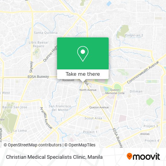 Christian Medical Specialists Clinic map