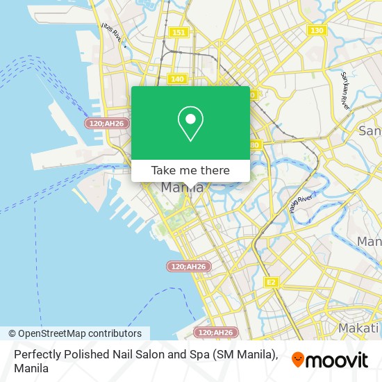 Perfectly Polished Nail Salon and Spa (SM Manila) map
