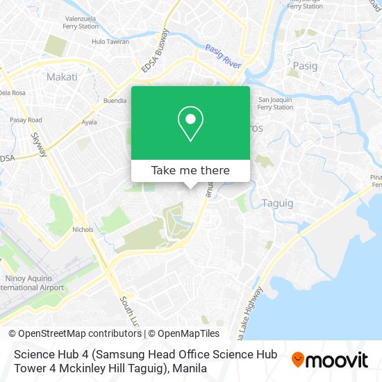Science Hub 4 (Samsung Head Office Science Hub Tower 4 Mckinley Hill Taguig) map
