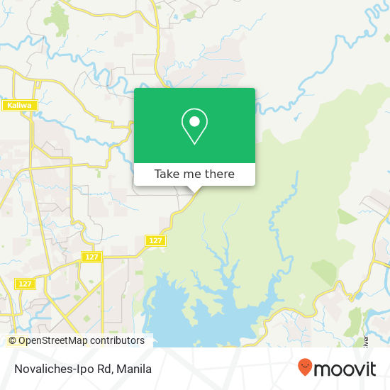 Novaliches-Ipo Rd map