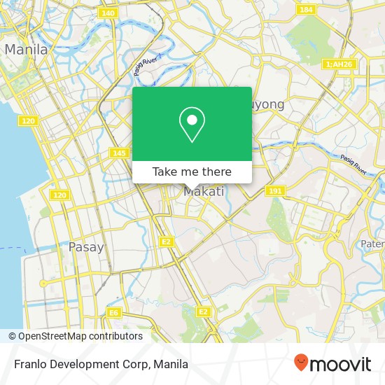 Franlo Development Corp map