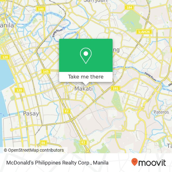 McDonald's Philippines Realty Corp. map