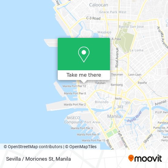 Sevilla / Moriones St map