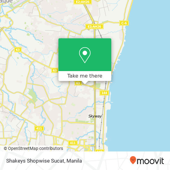 Shakeys Shopwise Sucat map
