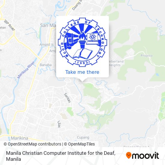 Manila Christian Computer Institute for the Deaf map