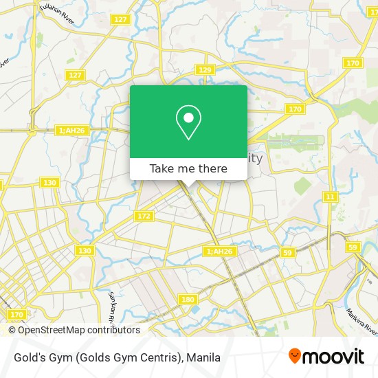 Gold's Gym (Golds Gym Centris) map