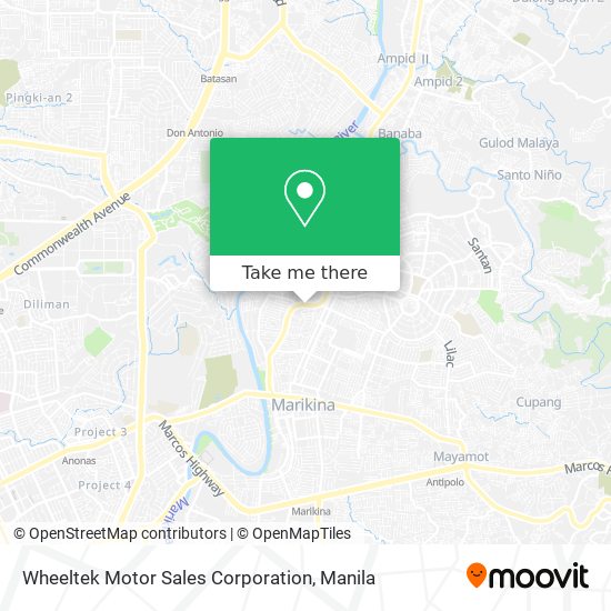 Wheeltek Motor Sales Corporation map