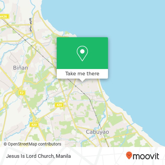 Jesus Is Lord Church map