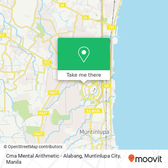Cma Mental Arithmetic - Alabang, Muntinlupa City map