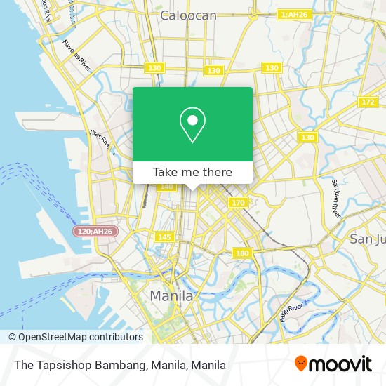 The Tapsishop Bambang, Manila map