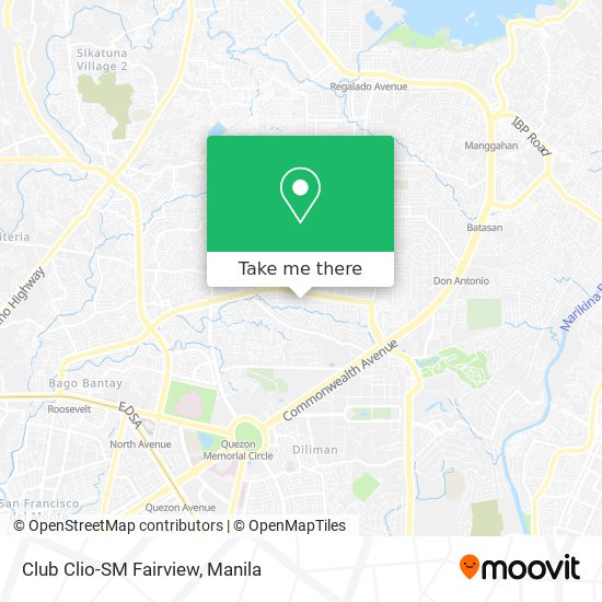 Club Clio-SM Fairview map