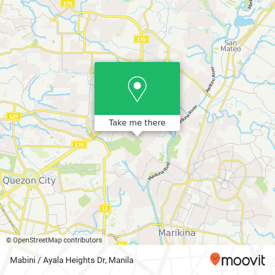 Mabini / Ayala Heights Dr map