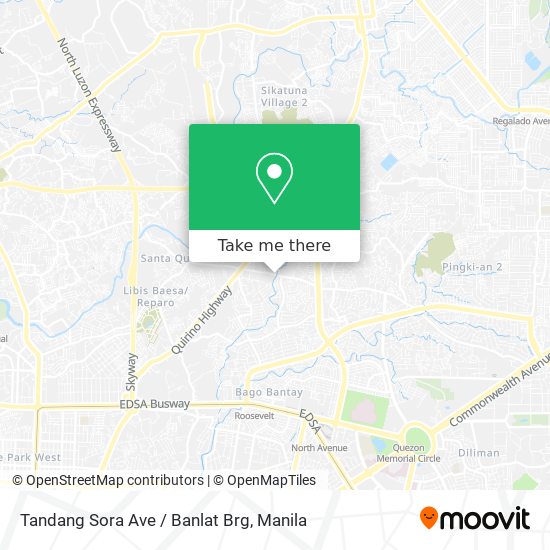 Tandang Sora Ave / Banlat Brg map