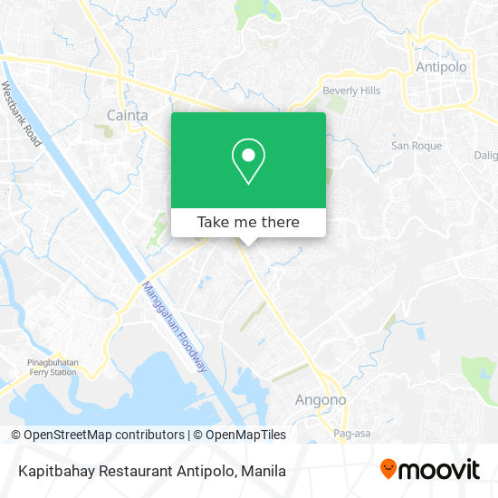 Kapitbahay Restaurant Antipolo map