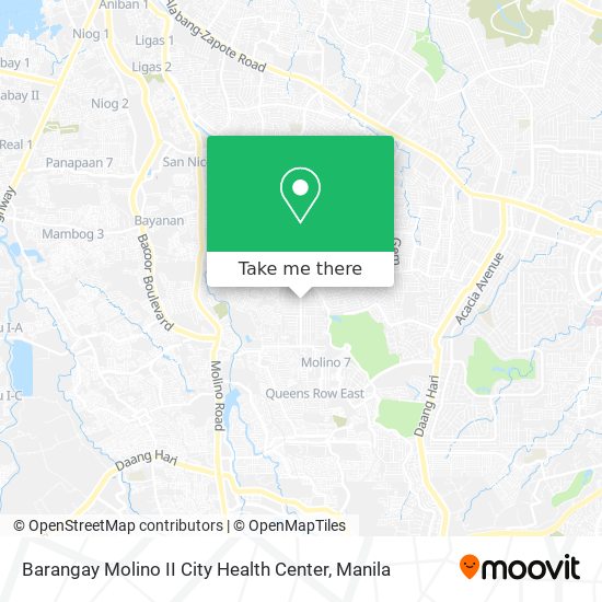 Barangay Molino II City Health Center map