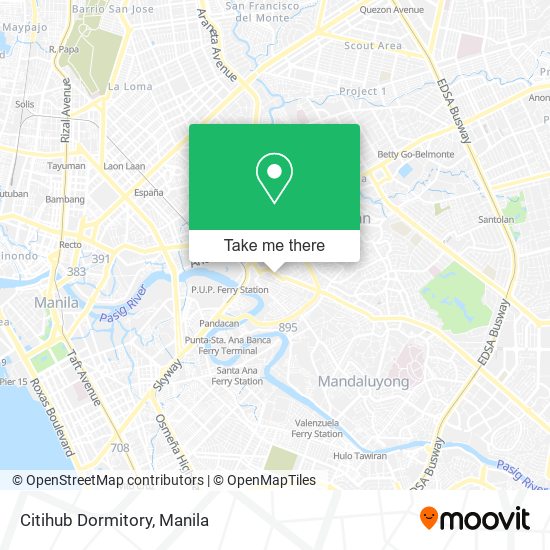 Citihub Dormitory map