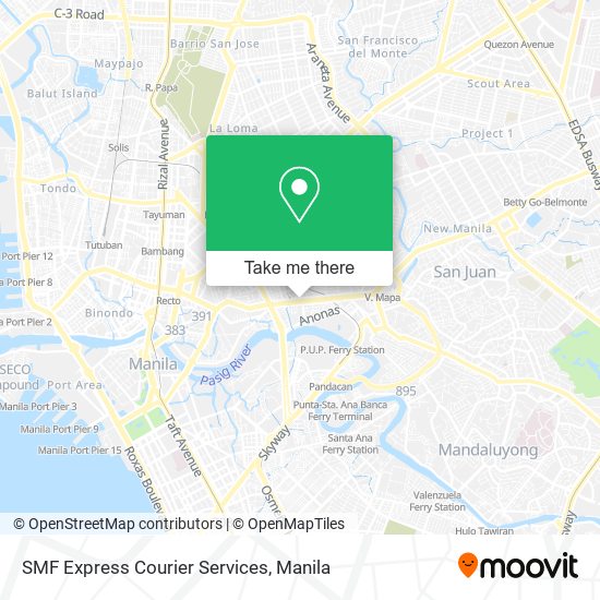 SMF Express Courier Services map