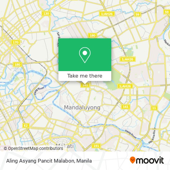 Aling Asyang Pancit Malabon map