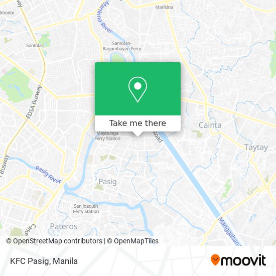 KFC Pasig map