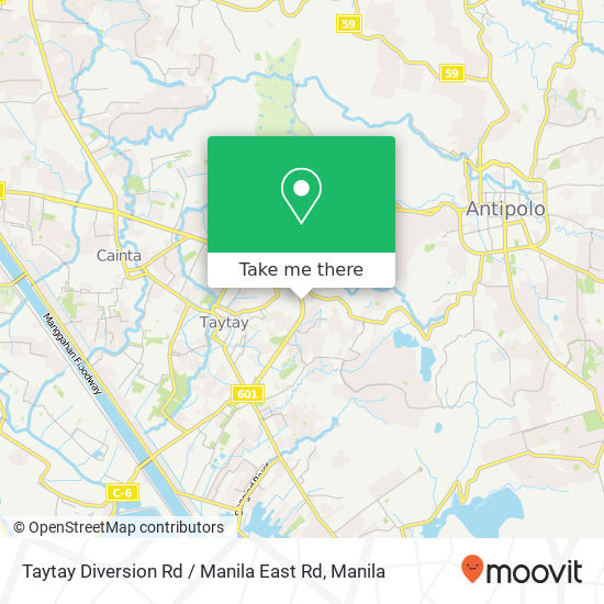 Taytay Diversion Rd / Manila East Rd map