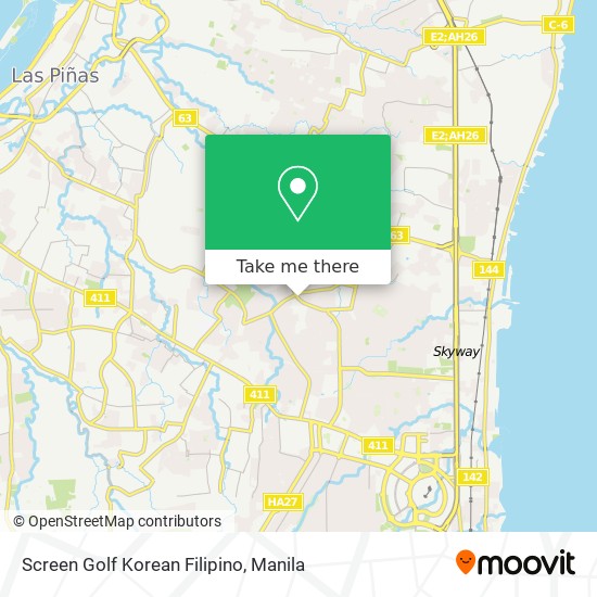 Screen Golf Korean Filipino map