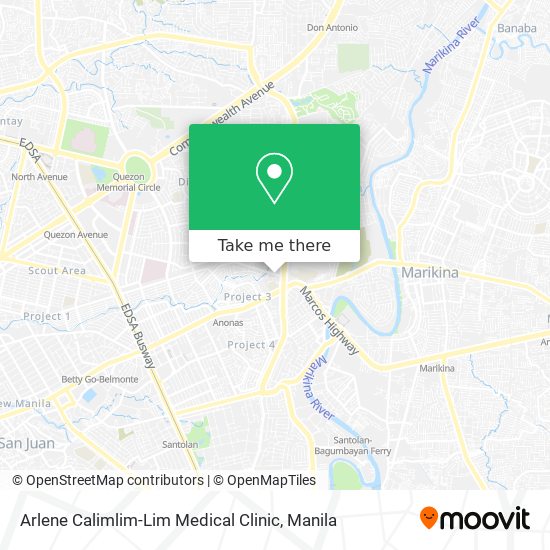 Arlene Calimlim-Lim Medical Clinic map