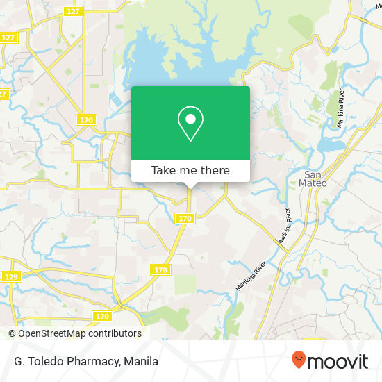 G. Toledo Pharmacy map