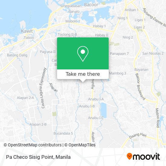 Pa Checo Sisig Point map