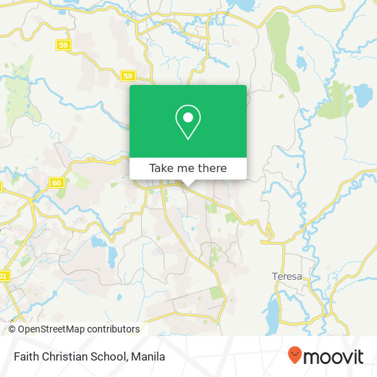 Faith Christian School map